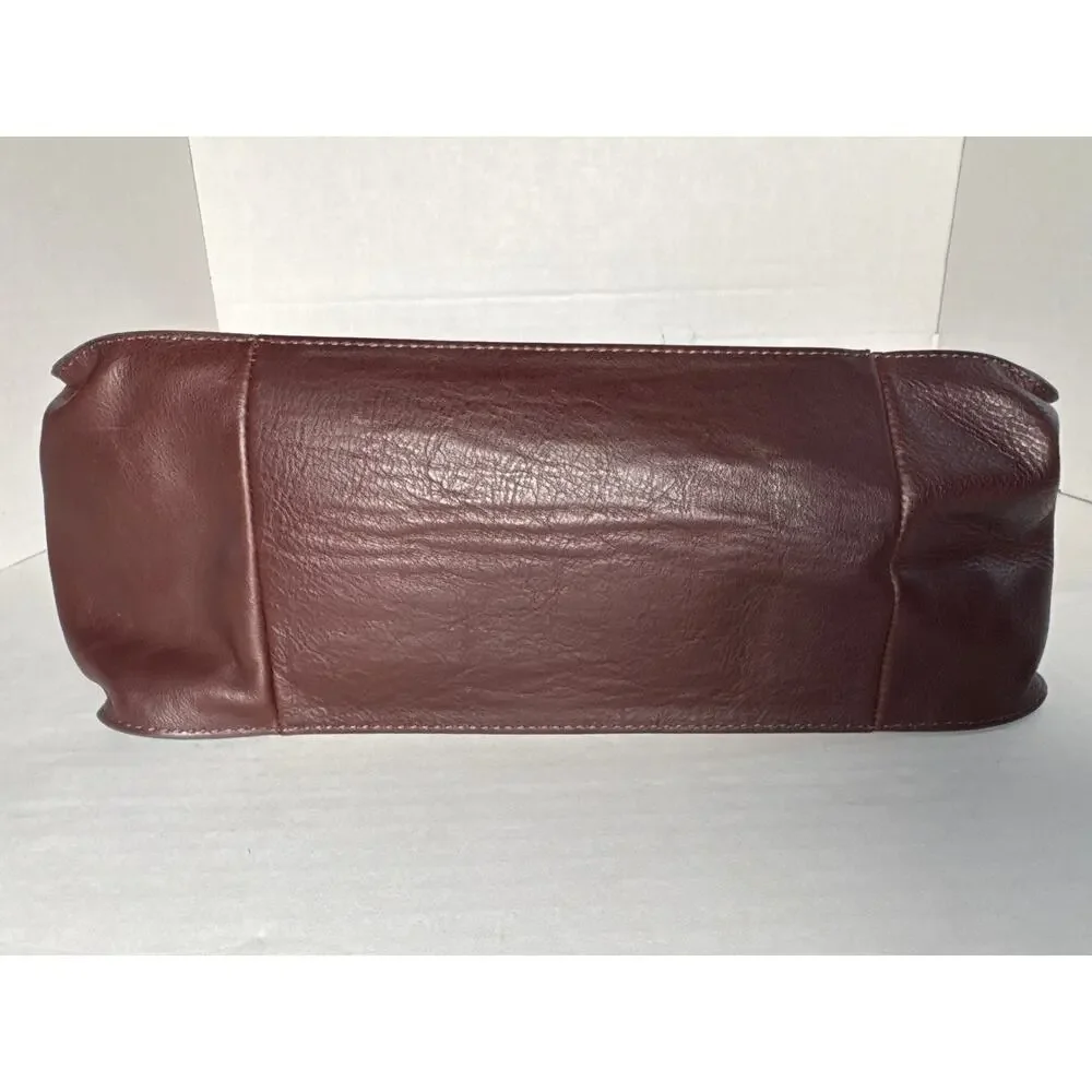 FOSSIL Willow Whiskey Brown Leather Satchel Crossbody Bag #SHB2325